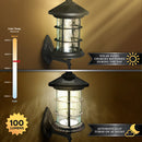 Hampton Solar Wall/Post Lamp - Black Aluminum
