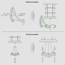 Hampton Solar Wall/Post Lamp - Black Aluminum