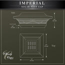 Imperial 4.5" Metal Solar Post Cap Light