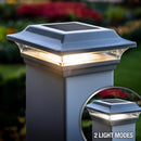 Imperial 4x4" Metal Solar Post Cap Light