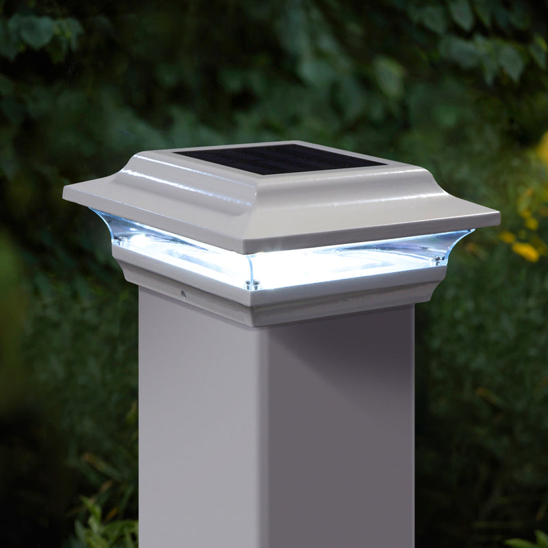 Imperial 4x4" Metal Solar Post Cap Light