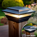 Imperial 4x4" Metal Solar Post Cap Light