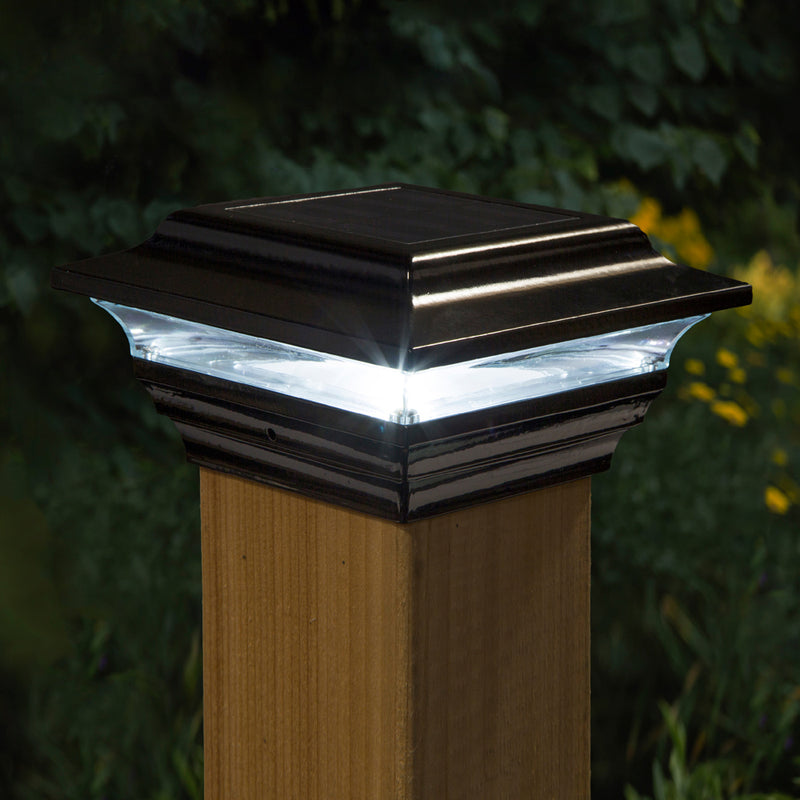 Imperial 4x4" Metal Solar Post Cap Light