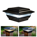 Imperial 4x4" Metal Solar Post Cap Light