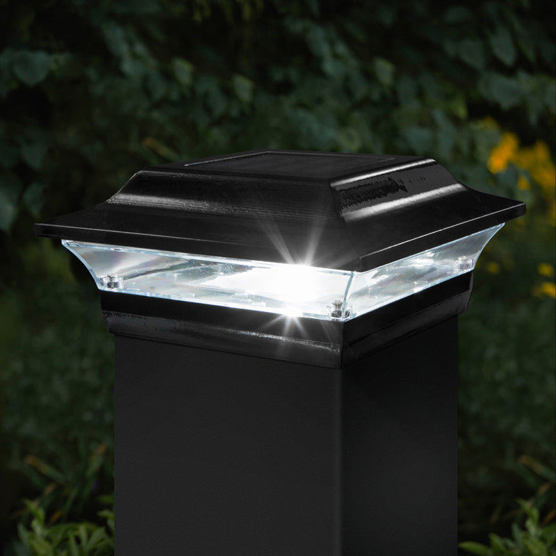 Imperial 5x5 Metal Solar Post Cap Light