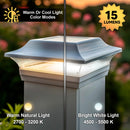 Imperial 5x5 Metal Solar Post Cap Light