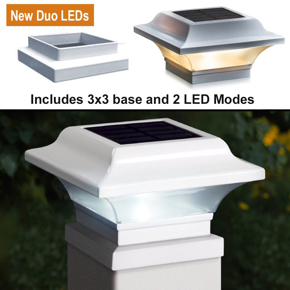 Classic White Solar Caps