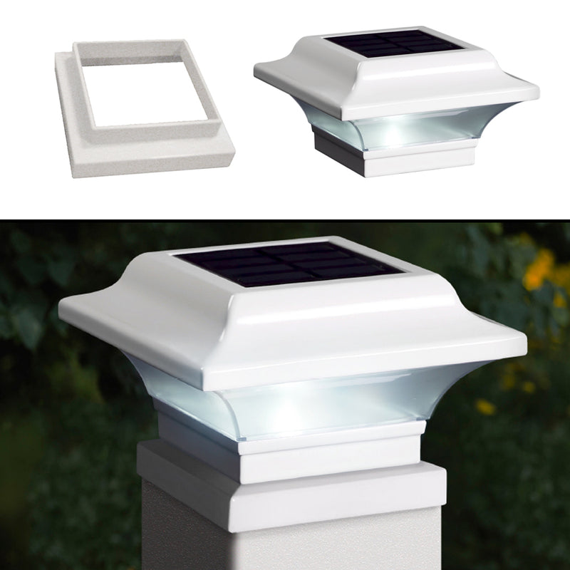 Imperial Solar Post Cap Light - White with 3x3 Adapter