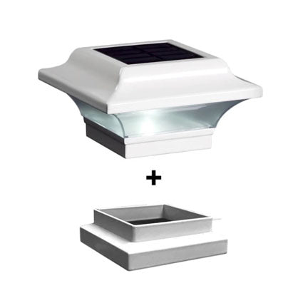 Imperial Solar Post Cap Light - White with 3x3 Adapter