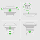 Imperial Solar Post Cap Light - Black with 3x3 Adapter