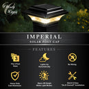 Imperial Solar Post Cap Light - Black with 3x3 Adapter