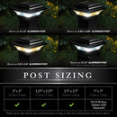 Imperial Solar Post Cap Light - Black with 3x3 Adapter