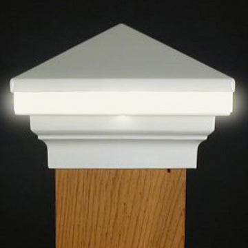 Iris Anello LED 4x4 Post Cap Light for 3-1/2" Wood Posts