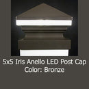 Iris Anello LED Post Cap Light for 5x5 Vinyl Posts