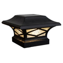 Kingsbridge Solar Cap Light Black or White for 4x4 5x5 6x6 Posts