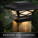 Kingsbridge Solar Cap Light Black or White for 4x4 5x5 6x6 Posts