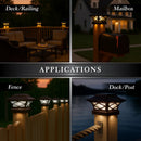 Kingsbridge Solar Cap Light Brown for 4x4, 5x5, 6x6 Posts - Dual LEDs