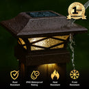 Kingsbridge Solar Cap Light Brown for 4x4, 5x5, 6x6 Posts - Dual LEDs