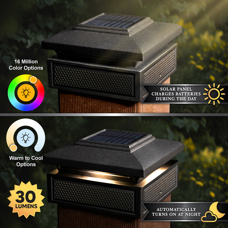 Lumineer 4x4 Smart Solar Post Cap