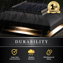 Lumineer 4x4 Smart Solar Post Cap - Black (3.5", 4", 4.25" Post)