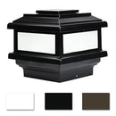 MaciMae 6x6 Metal Solar Deck Light for 5.5", 6", 6.5" Post