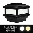 MaciMae 6x6 Metal Solar Deck Light for 5.5", 6", 6.5" Post