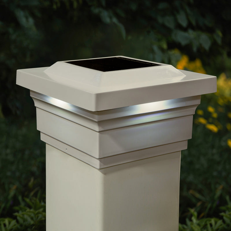 Majestic PVC Solar Post Cap Light 5x5 Tan