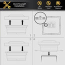 Majestic PVC Solar Post Cap Light 5x5 Tan