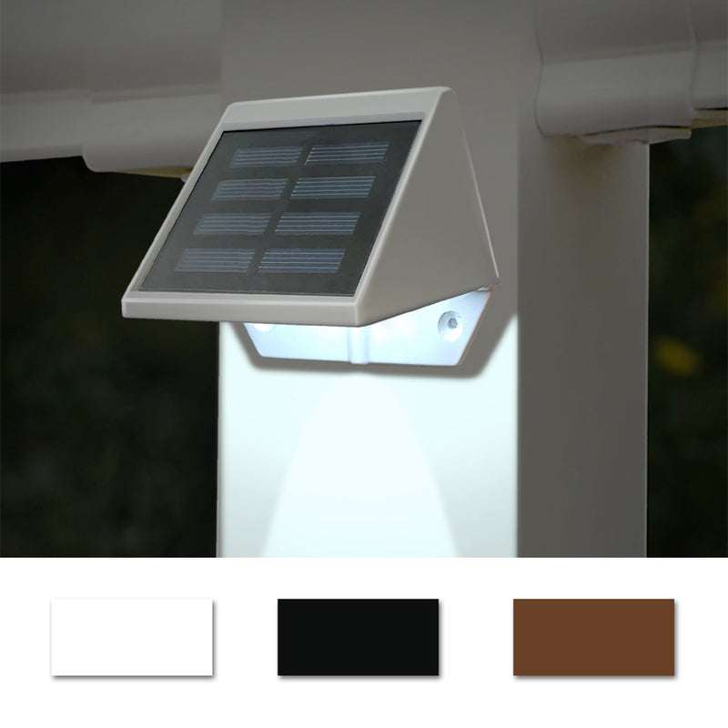 Metal Solar Deck, Post and Wall Light