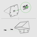 Metal Solar Deck, Post and Wall Light - 2 Pack