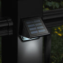 Metal Solar Deck, Post and Wall Light - 2 Pack