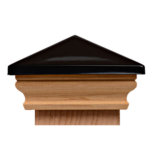 Cambridge Metal Top Post Cap (4x4, 5x5, 6x6) Stainless, Pewter, Black