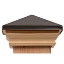 Cambridge Metal Top Post Cap (4x4, 5x5, 6x6) Stainless, Pewter, Black or Copper