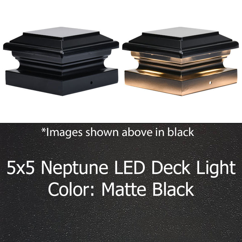 Neptune 5x5 LED Low Voltage Post Cap Light