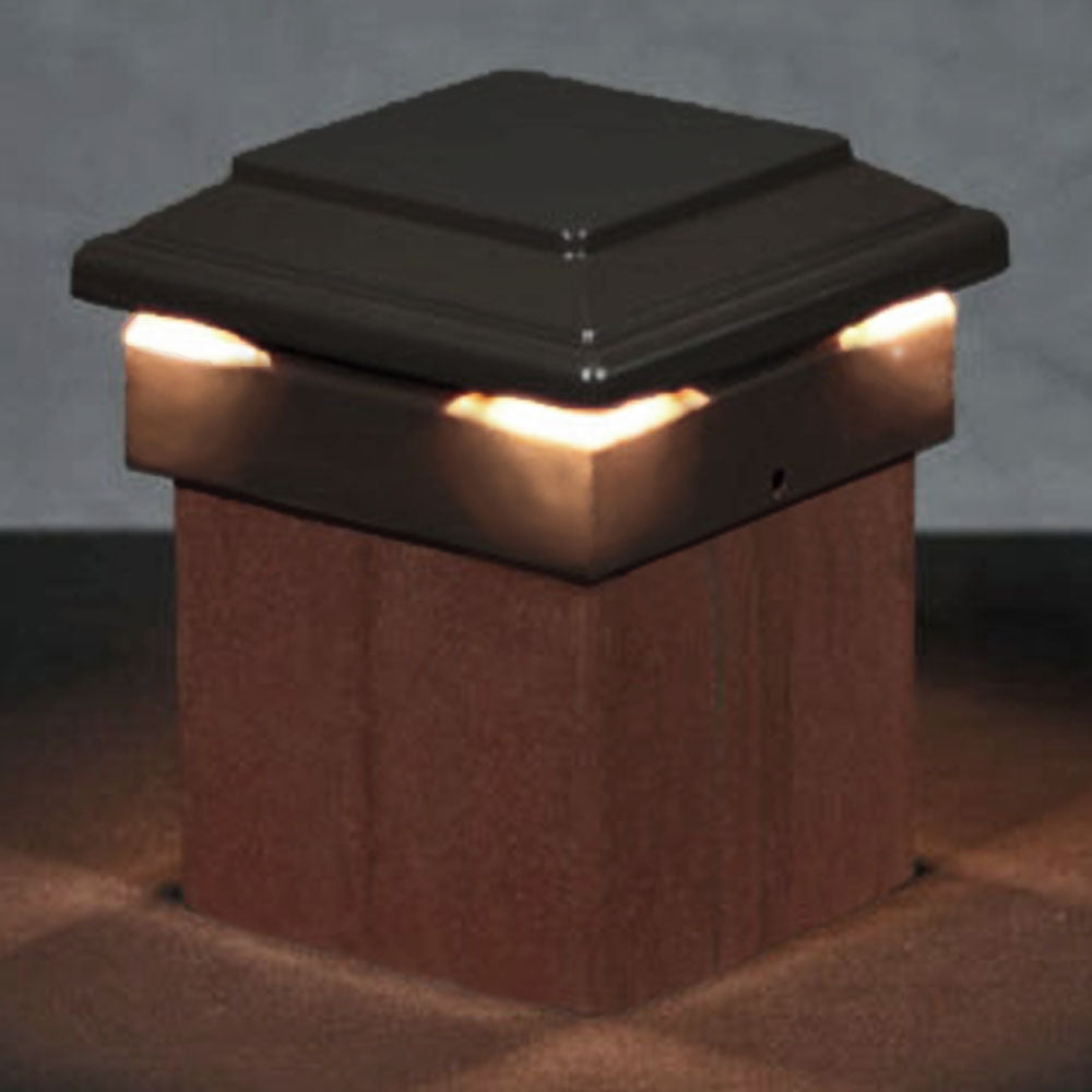 Neptune LED Low Voltage Deck Light for 4x4 Composite Post (4-1/2" to 4