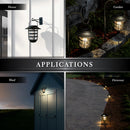 Nottingham Black Aluminum Hanging Solar Coach Light