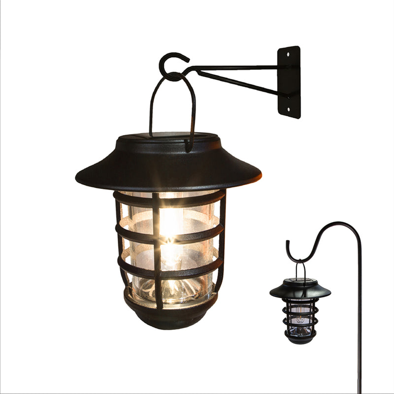 Nottingham Black Aluminum Hanging Solar Coach Light