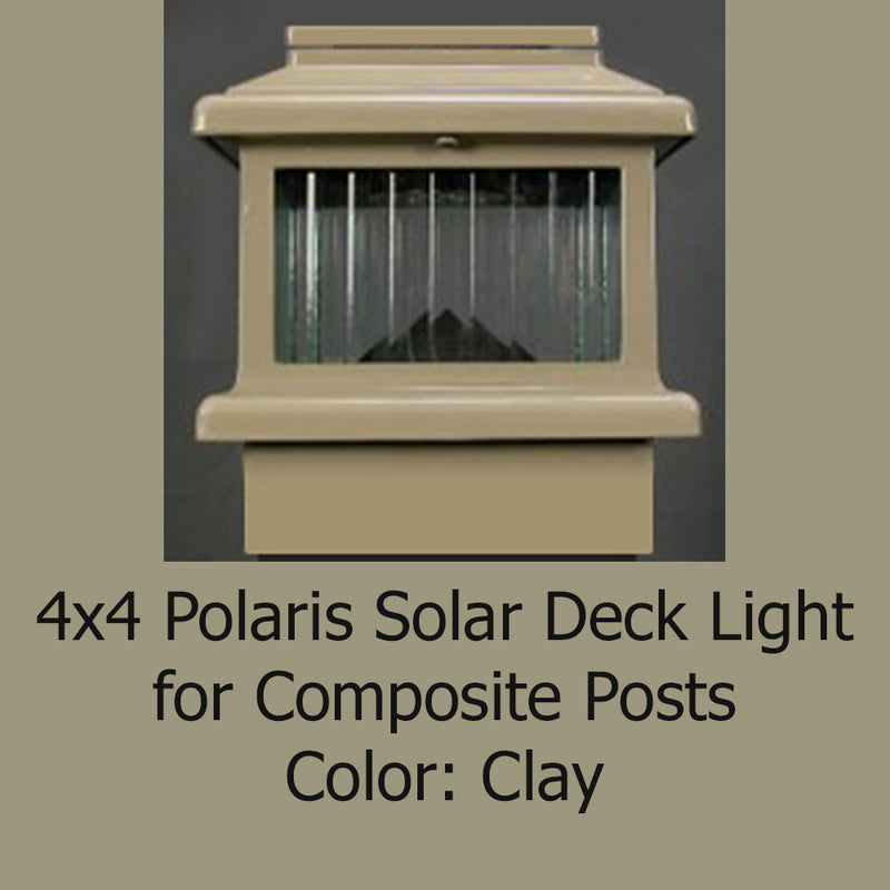 Polaris Solar Deck Light - 4-1/4" to 4-5/8" Post