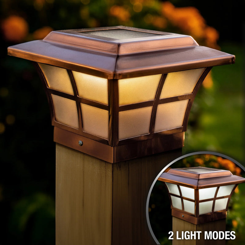 Kemeco Solar Post Cap Lights for 4x4 Posts, 12 Pack Warm White LED Kemeco Solar Post Cap Lights for 4x4 Posts, 12 Pack Warm White LED