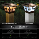 Prestige 4x4 Solar Post Cap Light - Copper Plated