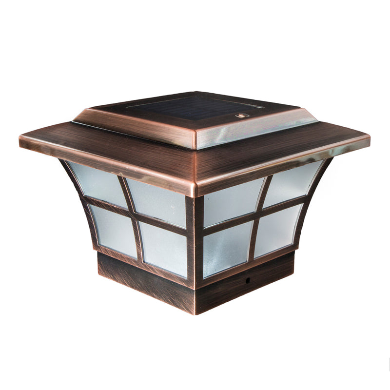 Prestige 4x4 Solar Post Cap Light - Copper Plated
