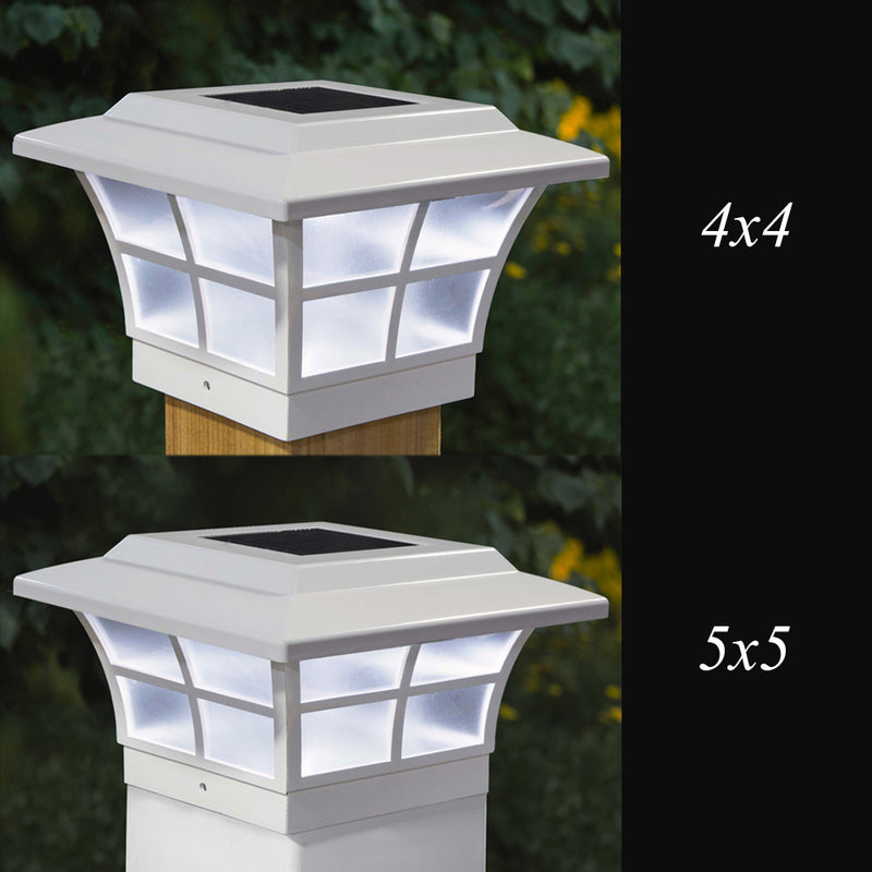 Prestige Solar Post Cap Light - White 4x4-5x5