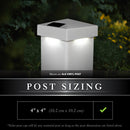 Pyramid 4x4 -5x5 Solar Post Cap Light, 2 Pack