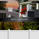 Pyramid 4x4 -5x5 Solar Post Cap Light, 2 Pack