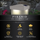Pyramid 4x4 -5x5 Solar Post Cap Light, 2 Pack
