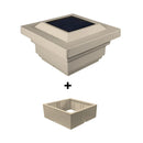 Regal PVC Solar Post Cap Light 4x4 Tan