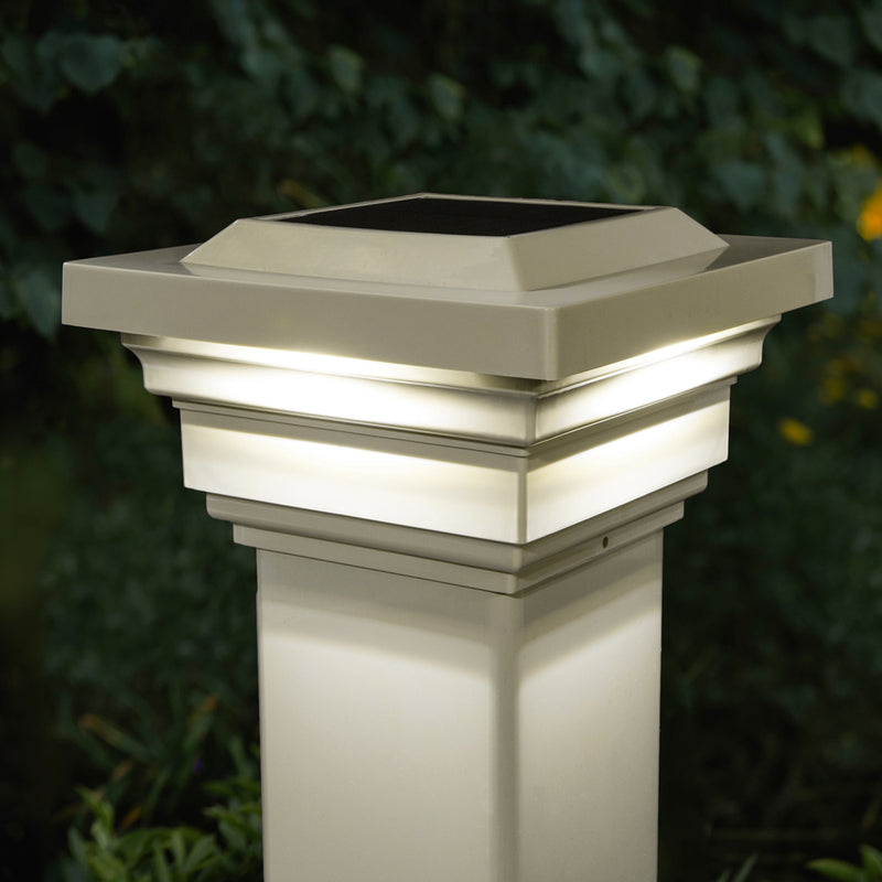 Regal PVC Solar Post Cap Light 4x4 Tan
