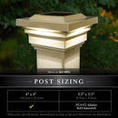 Regal PVC Solar Post Cap Light 4x4 Tan