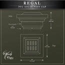 Regal PVC Solar Post Cap Light 4x4 Tan