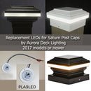 Aurora Replacement PLA9LED for Triton, Iris, Saturn Post Cap Lights  2 or 3 Pack